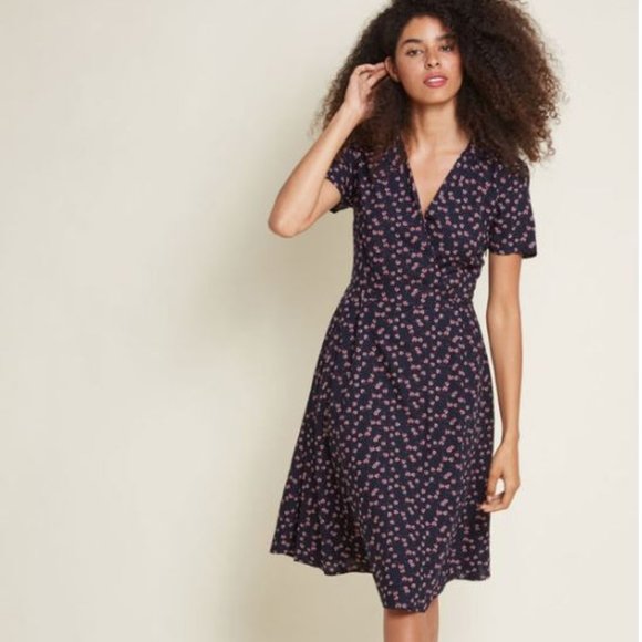 Modcloth Dresses & Skirts - Modcloth Congenial Charm Blue Floral Dress Medium